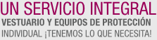 Vestuario y equipos de protección individual